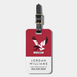 Eastern Washington University Alumni Distressed Luggage Tag