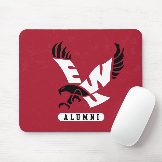 Eastern Washington University Alumni Distressed Mouse Pad (With Mouse)