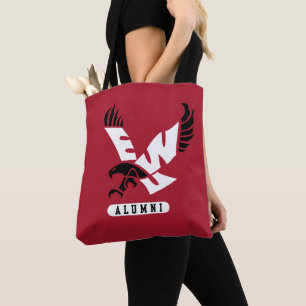 Eastern Washington University Alumni Distressed Tote Bag