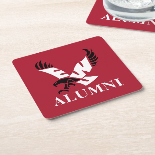 Eastern Washington University Alumni Square Paper Coaster