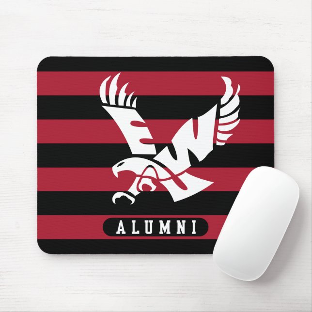 Eastern Washington University Alumni Stripes Mouse Pad (With Mouse)