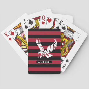 Eastern Washington University Alumni Stripes Poker Cards