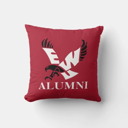 Eastern Washington University Alumni Throw Pillow