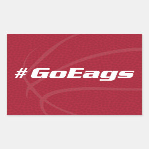 Eastern Washington University Basketball Rectangular Sticker