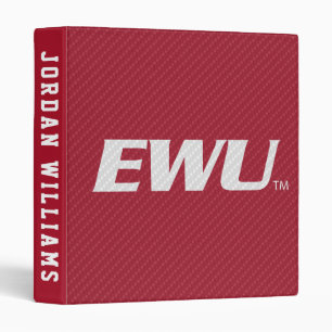 Eastern Washington University Carbon Fiber 3 Ring Binder