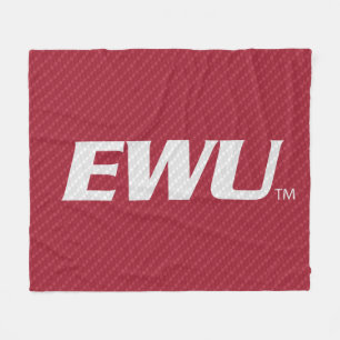 Eastern Washington University Carbon Fiber Fleece Blanket