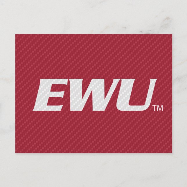 Eastern Washington University Carbon Fiber Invitation Postcard (Front)
