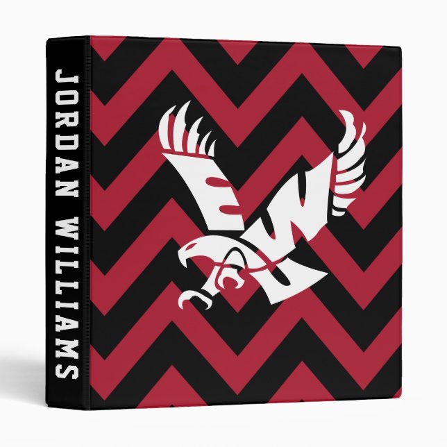 Eastern Washington University Chevron 3 Ring Binder (Front/Spine)