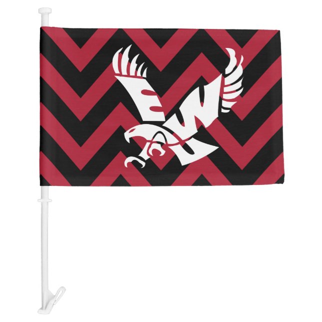 Eastern Washington University Chevron Car Flag (Front)