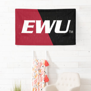 Eastern Washington University Color Block Banner