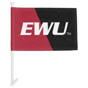Eastern Washington University Color Block Car Flag