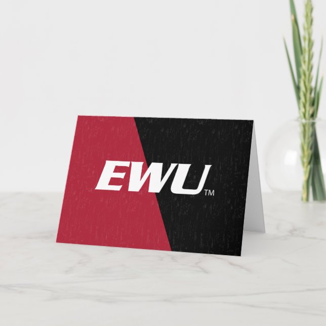 Eastern Washington University Color Block Card (Front)