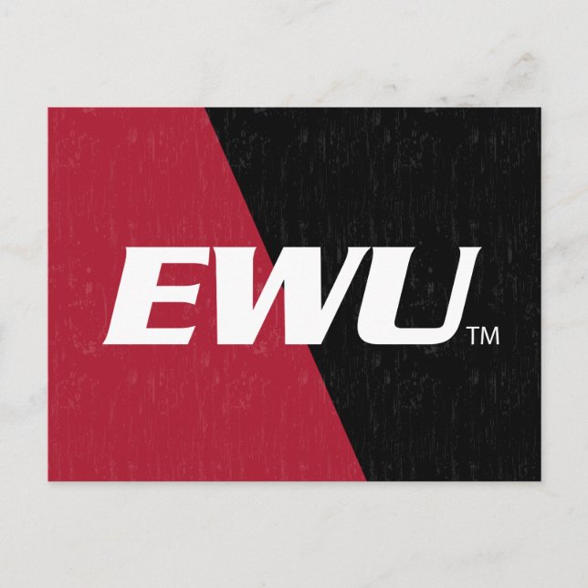 Eastern Washington University Color Block Invitation Postcard (Front)