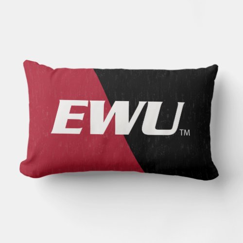 Eastern Washington University Color Block Lumbar Pillow