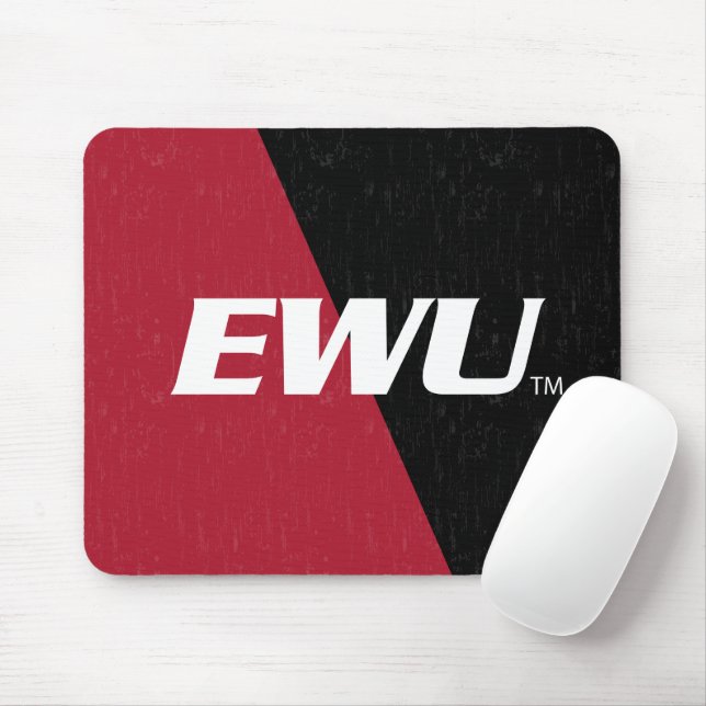 Eastern Washington University Color Block Mouse Pad (With Mouse)
