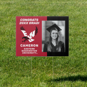 Eastern Washington University Congrats Grad Sign