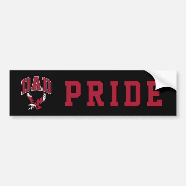 Eastern Washington University Dad Bumper Sticker (Front)