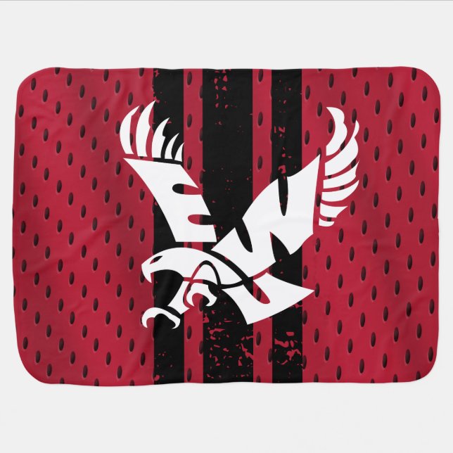 Eastern Washington University Jersey Baby Blanket (Horizontal)