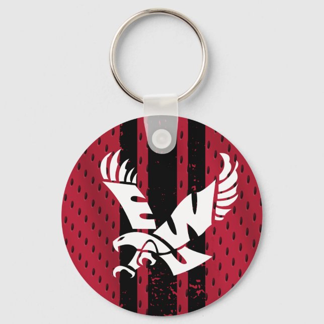 Eastern Washington University Jersey Keychain (Front)