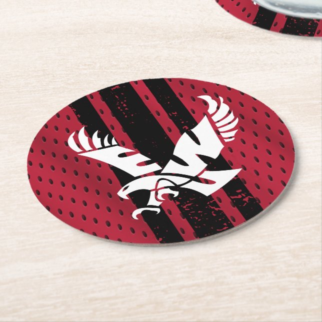 Eastern Washington University Jersey Round Paper Coaster (Angled)
