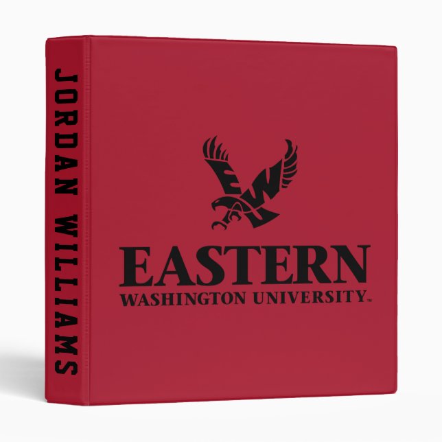 Eastern Washington University Logo 3 Ring Binder (Front/Spine)