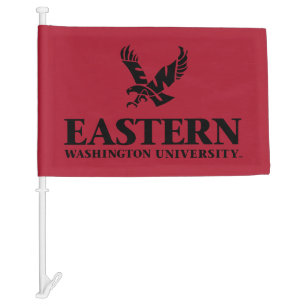Eastern Washington University Logo Car Flag
