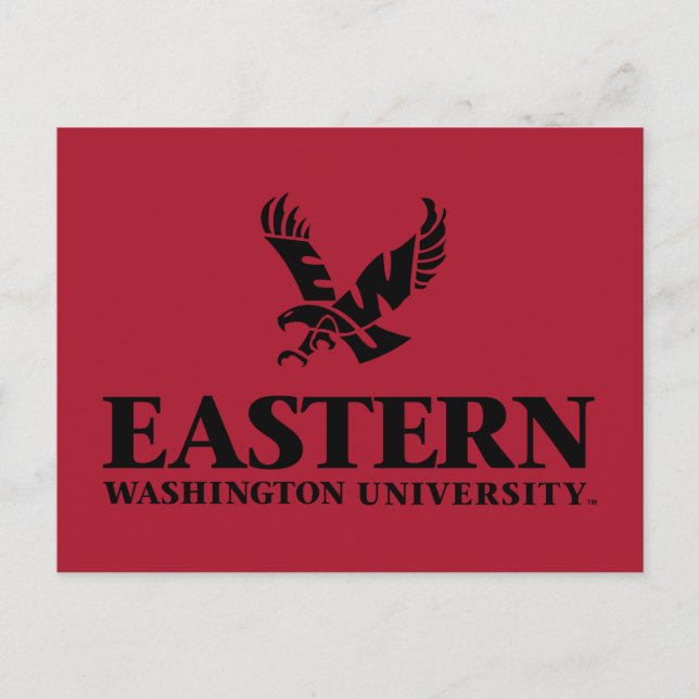 Eastern Washington University Logo Invitation Postcard (Front)