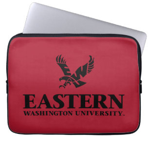 Eastern Washington University Logo Laptop Sleeve
