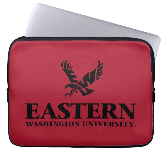 Eastern Washington University Logo Laptop Sleeve (Front)