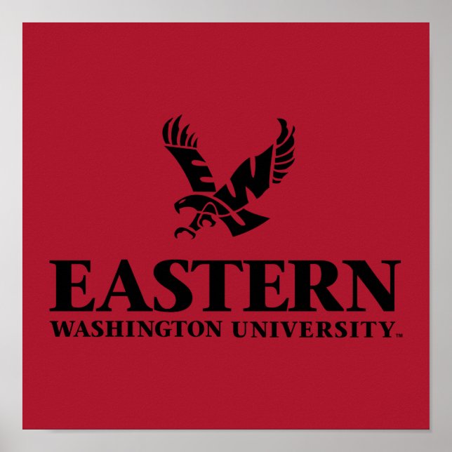Eastern Washington University Logo Poster (Front)
