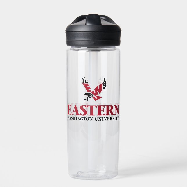 Eastern Washington University Logo Water Bottle (Front)
