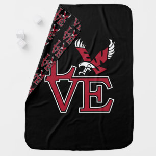 Eastern Washington University Love Baby Blanket