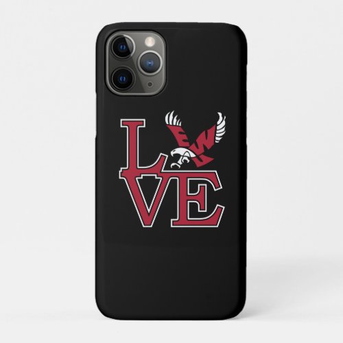 Eastern Washington University Love iPhone 11 Pro Case