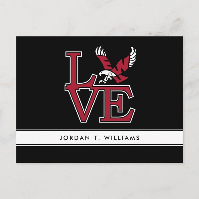 Eastern Washington University Love Invitation Postcard (Front)