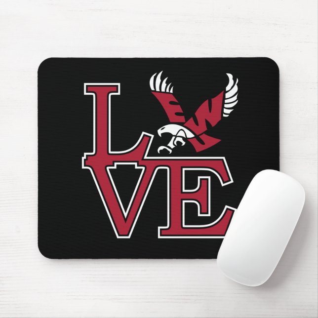 Eastern Washington University Love Mouse Pad (With Mouse)