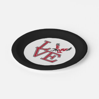 Eastern Washington University Love Paper Plates