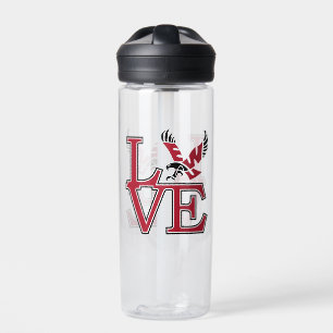 Eastern Washington University Love Water Bottle