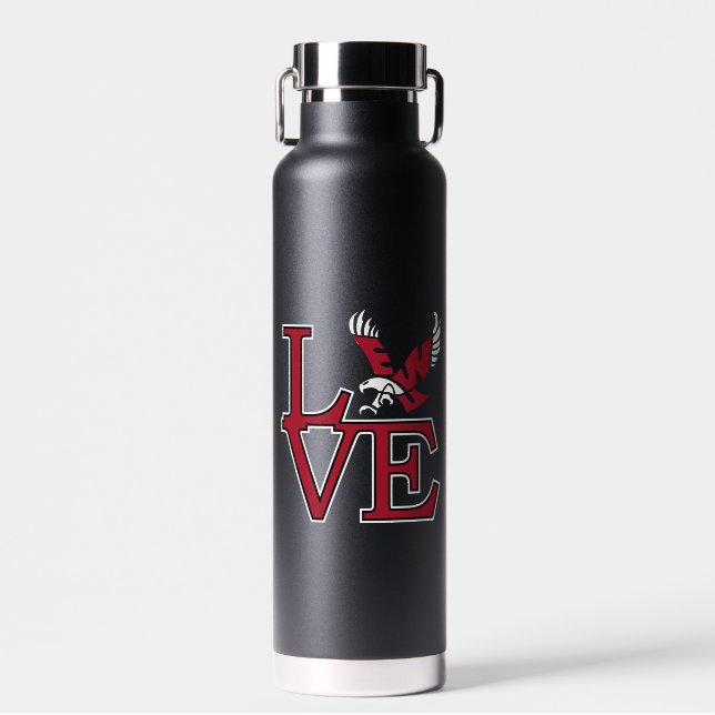 Eastern Washington University Love Water Bottle (Front)