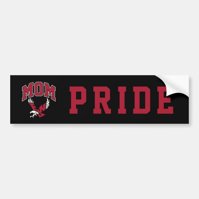 Eastern Washington University Mom Bumper Sticker (Front)