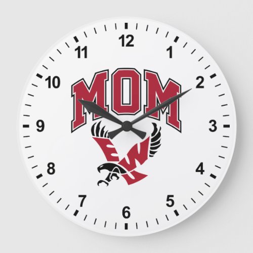 Eastern Washington University Mom Large Clock