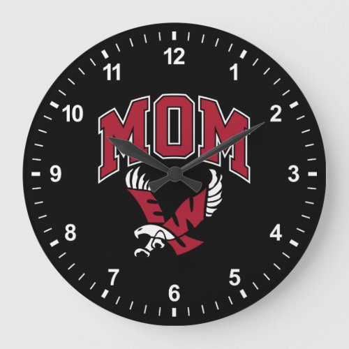 Eastern Washington University Mom Large Clock
