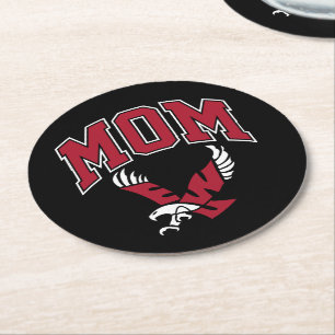 Eastern Washington University Mom Round Paper Coaster