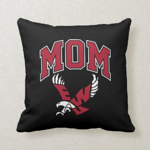 Eastern Washington University Mom Throw Pillow