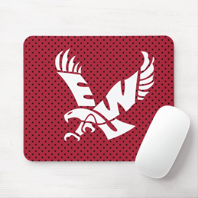 Eastern Washington University Polka Dots Mouse Pad (With Mouse)