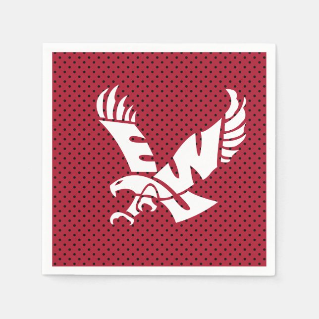 Eastern Washington University Polka Dots Napkins (Front)