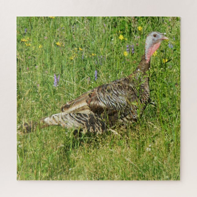 Eastern Wild Turkey Hen Puzzle (Vertical)