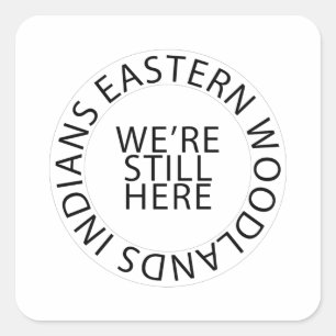 Eastern Woodlands Circle Stickers (Square)