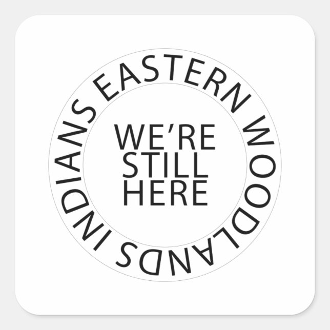 Eastern Woodlands Circle Stickers (Square) (Front)