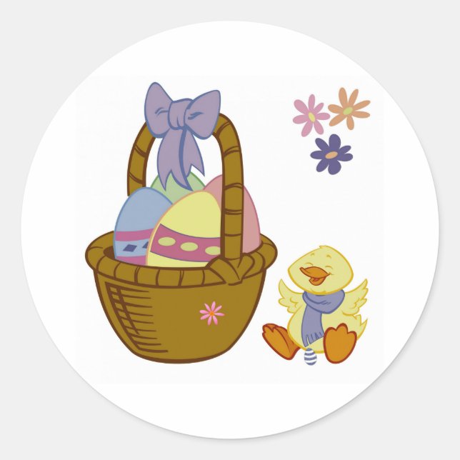 Eastertime Classic Round Sticker (Front)