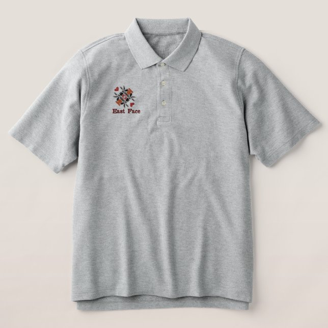Eastface Embroidered Polo Shirt (Design Front)